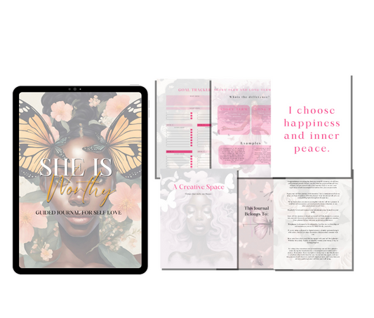 SELF LOVE GUIDED JOURNAL - DOWNLOADABLE AND PRINTABLE